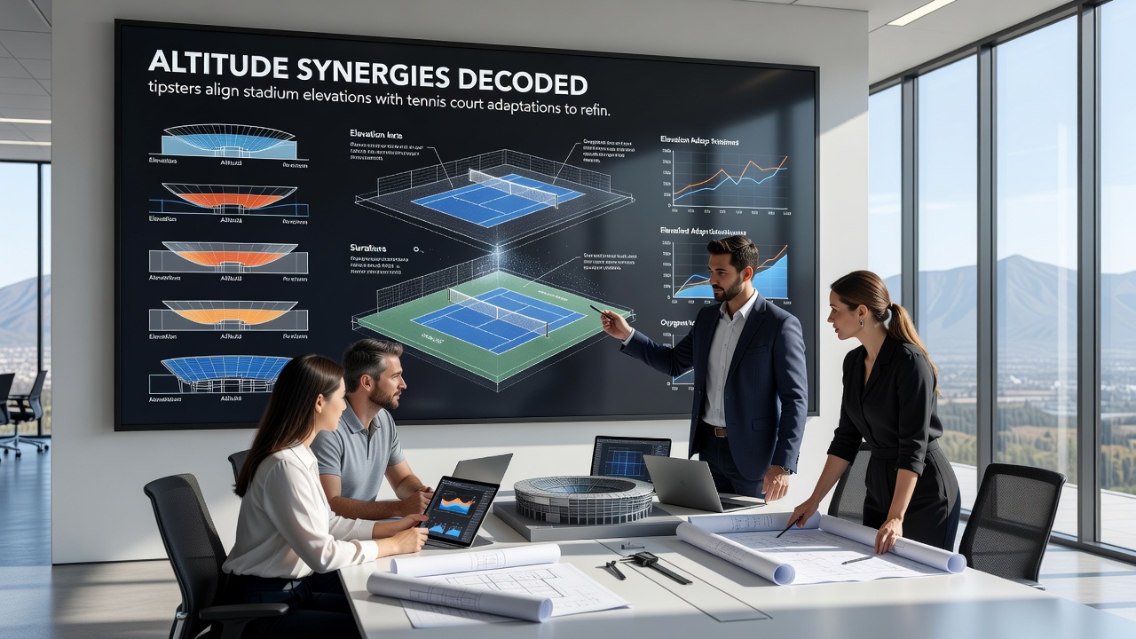 Detailed charts showing elevation correlations between selected football stadiums and tennis venues used in accumulator strategies