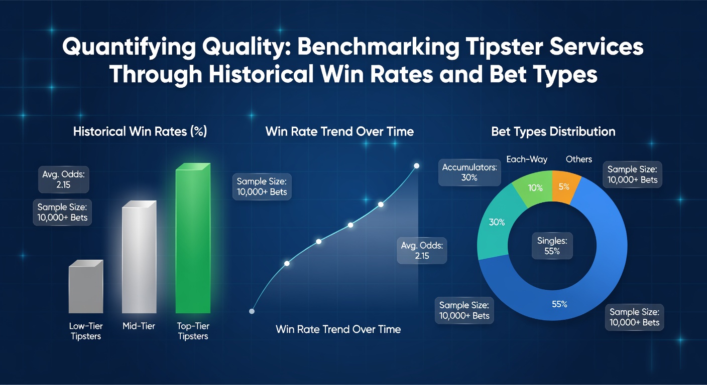Graph displaying historical win rates for various tipster services across different bet types, highlighting peaks and trends over time
