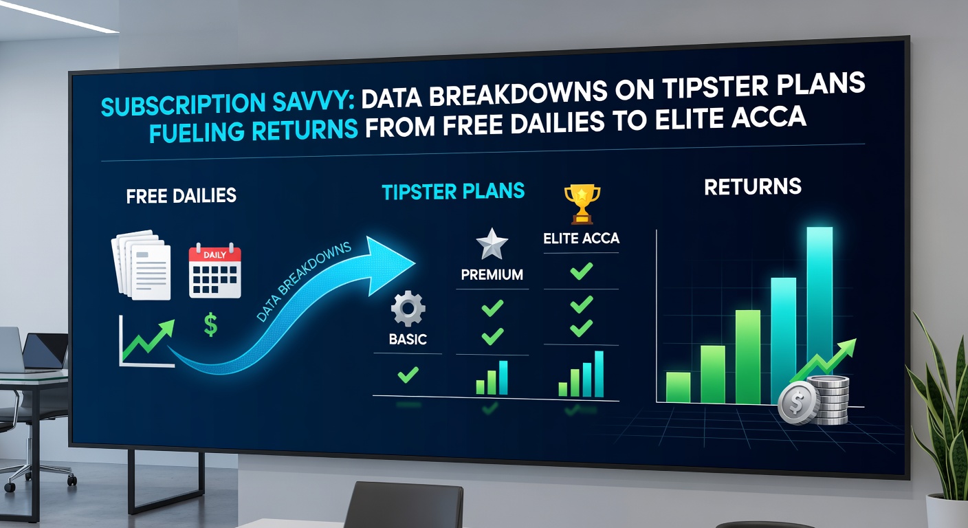 Infographic detailing win rates and payout multiples for premium versus elite tipster accumulator plans