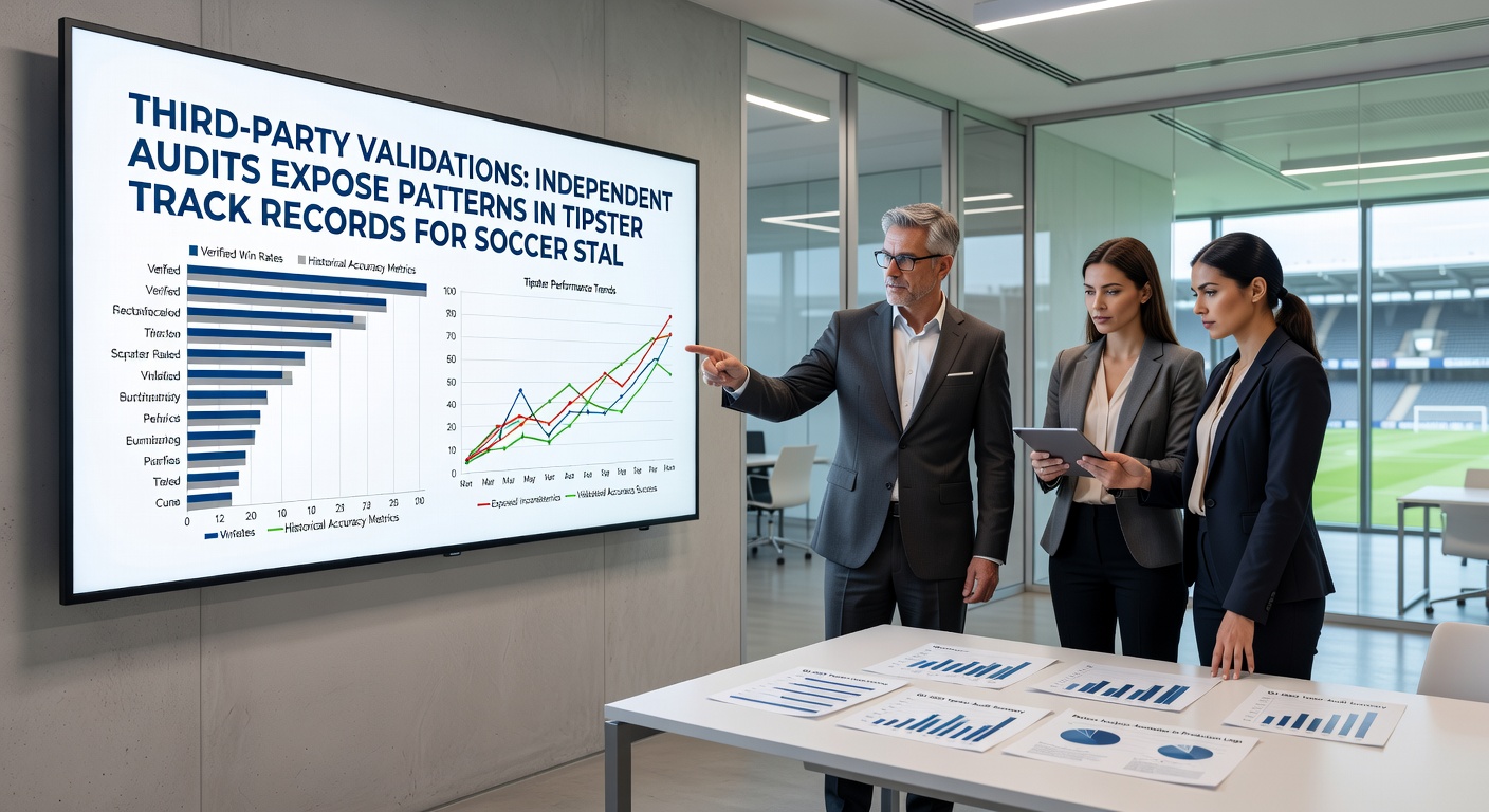 Line graph tracking tipster performance trends from audits, comparing soccer draw predictions against NBA spreads and sprint race outcomes over 24 months