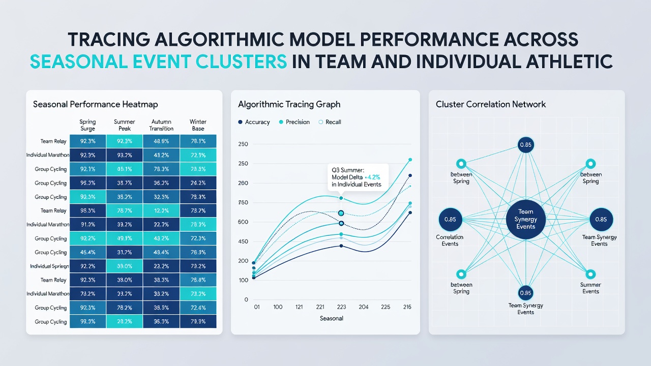 Detailed graphs comparing algorithmic accuracy rates between team sports and individual athletic events across multiple seasons
