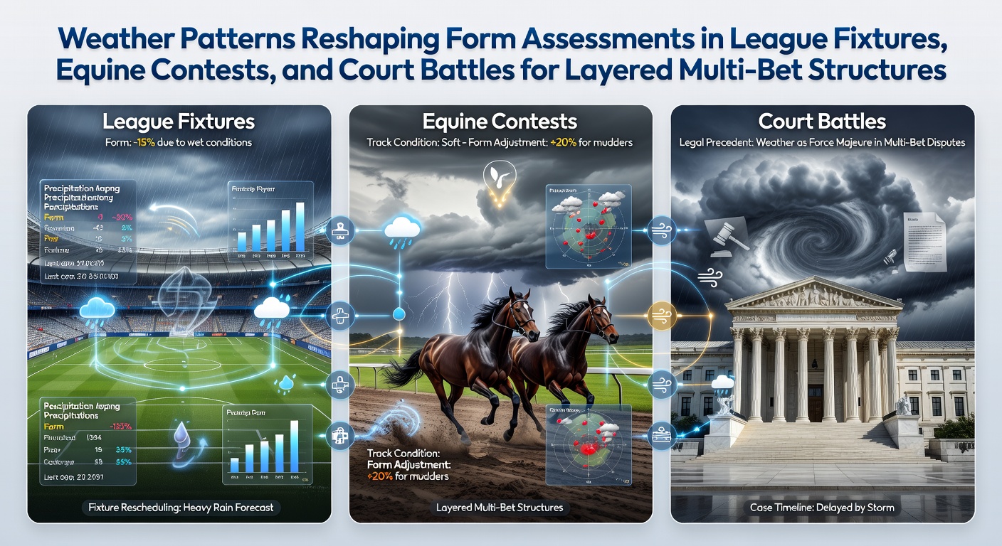 Weather impacts on sports betting form assessments across soccer, horse racing, and tennis